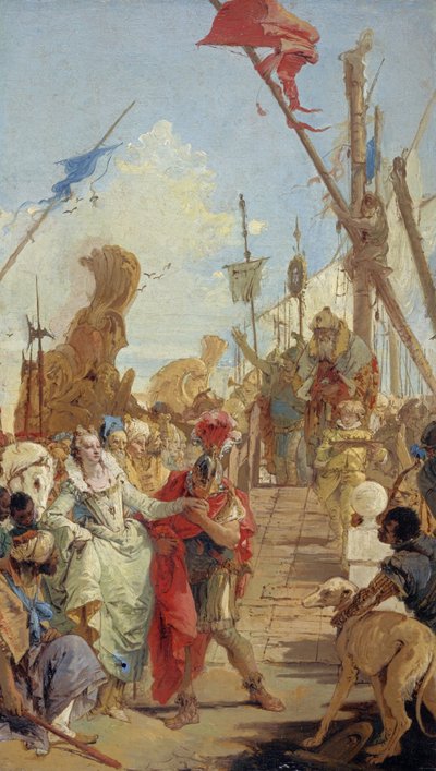 El encuentro de Antonio y Cleopatra de Giovanni Battista Tiepolo